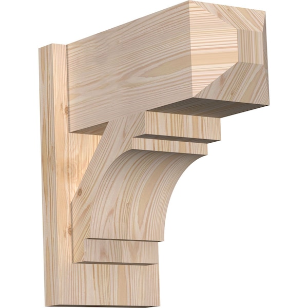 Ekena Millwork Merced Craftsman Smooth Outlooker, Douglas Fir, 7 1/2"W x 16"D x 16"H OUT08X16X16MRC04SDF - main